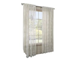 Common Wealth Home Fashions 모나리자 레이스 창문 패널 142.2 x 213.4cm(56 84인치) 에그 125155