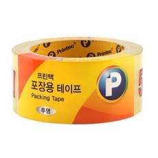 프린텍 포장용 투명테이프 P4845 48mm x 45m 박스테이프 어린이집 유치원 초등학교 만들기재료, 프린텍 포장용 투명테이프 P4845 1개, 48mm(폭) x 45m(길이), 1개