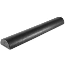 ProsourceFIT 핏 고밀도 폼 롤러 45.7cm(18인치) 길이 등 스트레칭 요가 필라테스 운동 후 트리거 포인트 릴리스를 위한 단단한 전신 마사지기 블랙 146, 블랙 - 91.4cm x 7.6cm