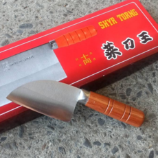 SHYR TORNG 菜刀王 鋒利耐用木柄舒適菜刀 廚房必備, 日本鋼材   v金三合鋼, 1個