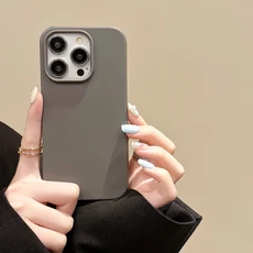 iPhone 15 Plus Pro Max 형광 네온 캔디 컬러 충격 방지 스킨 커버 용 초박형 소프트 실리콘 매트 케이스, 04 For iphone 13 Pro, 05 Gray