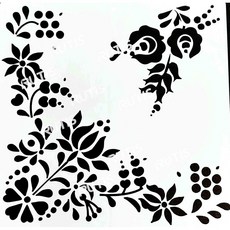 蝶古巴特 DIY 簍空模板 繪畫模版, 1個, ST-CU1-0202