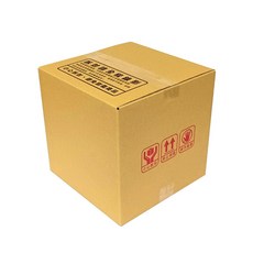 STARBOX 2號瓦楞紙箱 30x30x30cm B浪 - 收納、搬家、寄送適用, 牛皮色, 1個
