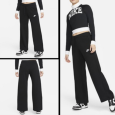 국내매장판 나이키 여성 NSW 퓨추라 와이드 기모 바지 트레이닝 팬츠 통바지+ HDGM 파우치