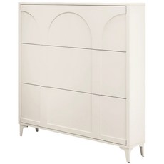 슬림 신발장 좁은 현관 아파트 신발 운동화 슬리퍼 정리함 수납장, 화이트 가로 100cm 세로 24cm, 1개
