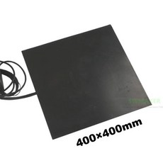 400x400mm 450W 600W 1000W 3D 프린터 실리콘 고무 히터 패드 검정색 가열, 01 검정색, 15 220V 500W