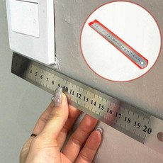 도면작업 정밀측정 금속스틸자 제도용품 20cm 다용도 직선철자