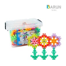 바른키즈 눈송이 블럭 (대) 200pcs / 눈송이블록, 본상품선택, 1개
