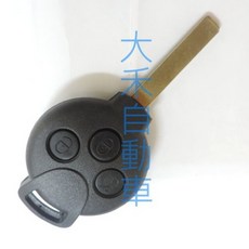 大禾自動車 SMART 450 452 無線電副廠遙控器3鍵外殼 簡易安裝 耐用材質 完美替換, 1個