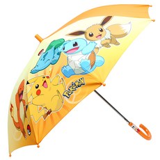 Pokemon FRIENDS 兒童自動雨傘角色男孩女孩兒童蹣跚學步透明雨傘長 53 厘米