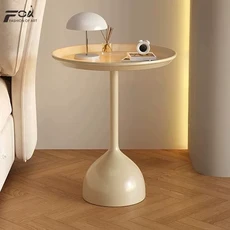 FOA 유럽식 원형 테이블 카페 미니 티테이블 예쁜 거실 테이블, 살구40*28*60cm
