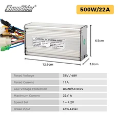호환 전기 자전거용 KT 컨트롤러 듀얼 모드 센서리스 컨트롤러 250W 350W 500W 750W 1000W 1500W 36V 48V, 01 CHINA, 01 36V48V 22A Dual Mode