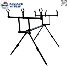 閒暇客 鋁合金多頭折疊支架 岸拋船釣適用, 多頭拋竿支架,金屬