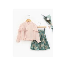 패션스타트 패턴인 P1327 Hanbok 아동 여아 철릭 한복 치마 저고리 옷 패턴 도안 옷본, 1개