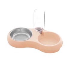 MEWMI&WANGW 반려동물 식수 메이커 급식기 고양이 물그릇 더블 볼 투인원 자동 물 충전 병 1개 216266 8619354474, 블루