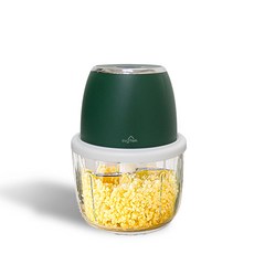 그린러벌즈 쿠팸-M2 무선 다용도 미니 다지기 6중날 350ml 유리용기, 1개, GREEN