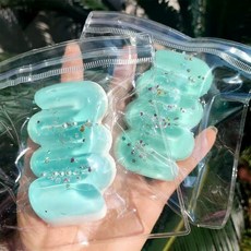 亮燈貓爪捏捏樂 解壓玩具 超軟泥感食玩 減壓玩具, 海鹽奶油條【pvc袋】, 1個