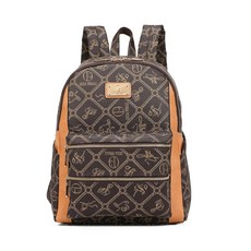 MKP COLLECTION 여성용 패션 백팩 지갑 멀티 포켓 도난 방지 배낭 여행용 숄더백 핸드백 세트 2개 커피/크림-n M