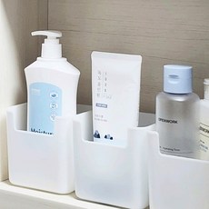 리빙코코 국내생산 냉장고 욕실 정리함 트레이, 10개, 화이트