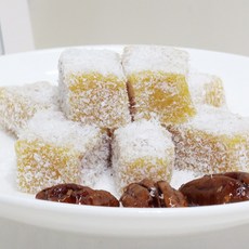 떡기리 떡맛집 코코넛 유자 인절미 찹쌀떡 답례떡 200g 2팩, 2개