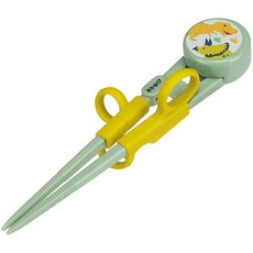 日本 SKATER 兒童學習筷 收納盒 右手 寶可夢 汪汪隊, 恐龍 綠色, 1雙