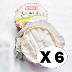 프랑스 정통 페이장 브레통 르 까망베르 치즈 와인 위스키 안주 영양간식 트레이더스 유통 정품, 6개, 125g
