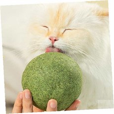 크레용펫 미치냥 고양이 대왕 캣닢볼 4size, 5cm, 1개