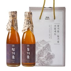 백년본가 저온압착 프리미엄 참기름350ml+들기름350ml 선물세트, 4세트