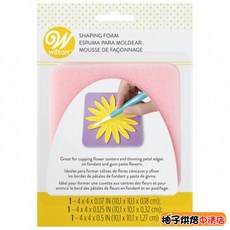 Wilton 惠爾通 翻糖塑型海綿墊組，用於製作糖花與翻糖, 1個