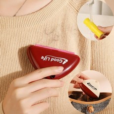 휴대용 멀티 먼지제거기 옷 먼지 동물털 제거기 돌돌이 반영구 재사용 청소도구, 1개, 레드+레드