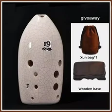 2025 10홀 뮤지컬 Xun 전문가용 G톤 성인용 어린이 초보자용 오카리나 휴대용 핸드헬드 오르프 악기, 03 White F Tone Right