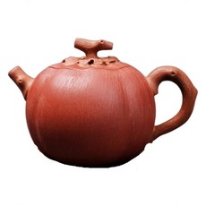 自在坊茶具 茶壺 手工壺 紫砂壺 蔣靜明清水泥柿子仿生壼 150ml 工藝師紫砂壺 原礦老紫泥, 1個