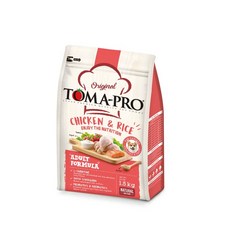 TOMA-PRO 雞肉米飯 成犬配方天然狗糧, 1.5kg, 1個, 雞肉、米飯