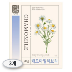 녹차원 캐모마일 허브차 20개, 1g, 20개입, 3개