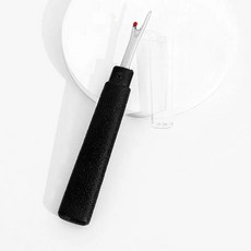 심리퍼 플라스틱 미끄럼 방지 손잡이 바느질 자수 커터 도구용 휴대용 제거기, 1개, 기본