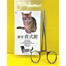 四寶的店 源杏 清耳液100ml/瓶 狗 貓 專用 水狀潔耳液 植萃成分 溫和清潔 軟化耳垢 減輕異味 清爽不黏膩, 1個, 直式鉗子 14cm/支 (清耳用品)