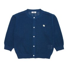 블루독베이비 화이트 로고 가디건 44314-200-01 NY