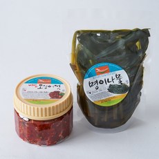 비빔오징어젓500g + 명이나물500g 2종 세트, 1세트, 1kg