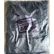 48x58cm/100매/특대 검정 손잡이 비닐 쇼핑백 업소용, 1개
