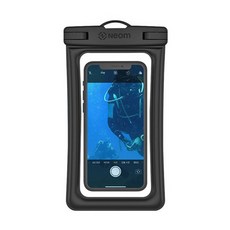 【GS 3C】韓國 Neom IPX8 浮力氣墊氣囊手機防水袋 漂浮頸掛手臂帶多用可觸控防丟失, 黑, 1個