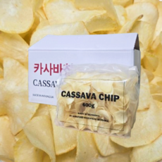 [칩스앤너츠] 카사바칩 갈릭맛, 600g, 2개