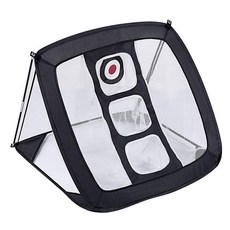 RHFVM키밍 다용도 접이식 휴대용 골프 치핑네트 연습망fsh, 영킴스샵 블랙