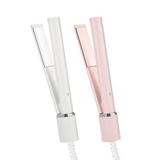 DREAM TREND 凱夢 陶瓷直捲兩用離子夾 專業機型 陶瓷鍍膜, 超輕量迷你離子夾【櫻花粉】