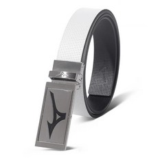 미즈노 쿼드 스타일 리버시블 양면 캐주얼 골프벨트 남성 가죽 혁대 남자 허리띠, 52MYK2501 화이트블랙