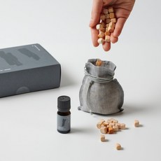 [JAJU/자주] 한국의 향 자주 숯 디퓨징 오일 향낭 세트, 1개, 10ml