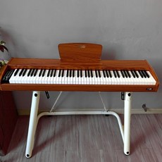 피아노 받침대 스탠드 거치대 다이 52 디지털피아노 모델 2.0 키보드스탠드, U자형 랙 4kg 랙 화이트를 사용해보니