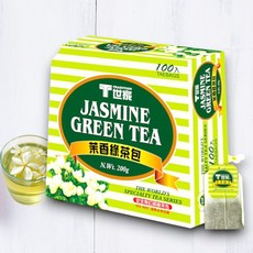 T世家 茉香綠茶包 清新茉莉花香, 2g, 100個裝, 2盒