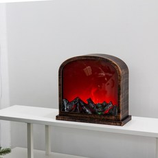 타원 스탠딩 반원 벽난로 조명 장식 무드등 모닥불