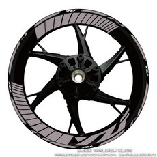 허브 데칼 스트라이프 테이프 내부 휠 스티커 반사 오토바이, 17. WZF, 1개