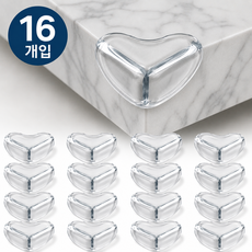 물방울 모서리 코너 충격 보호대, 투명, 16개